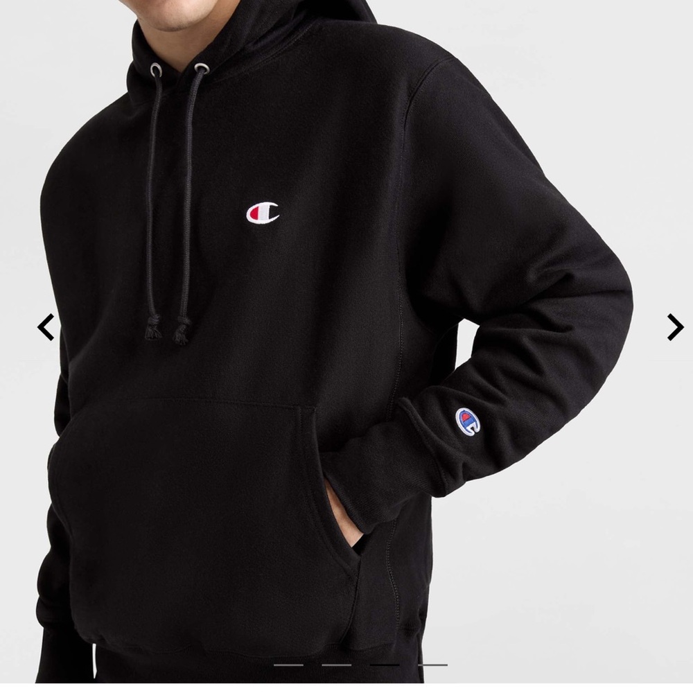 Champion Black Hoodie for Men